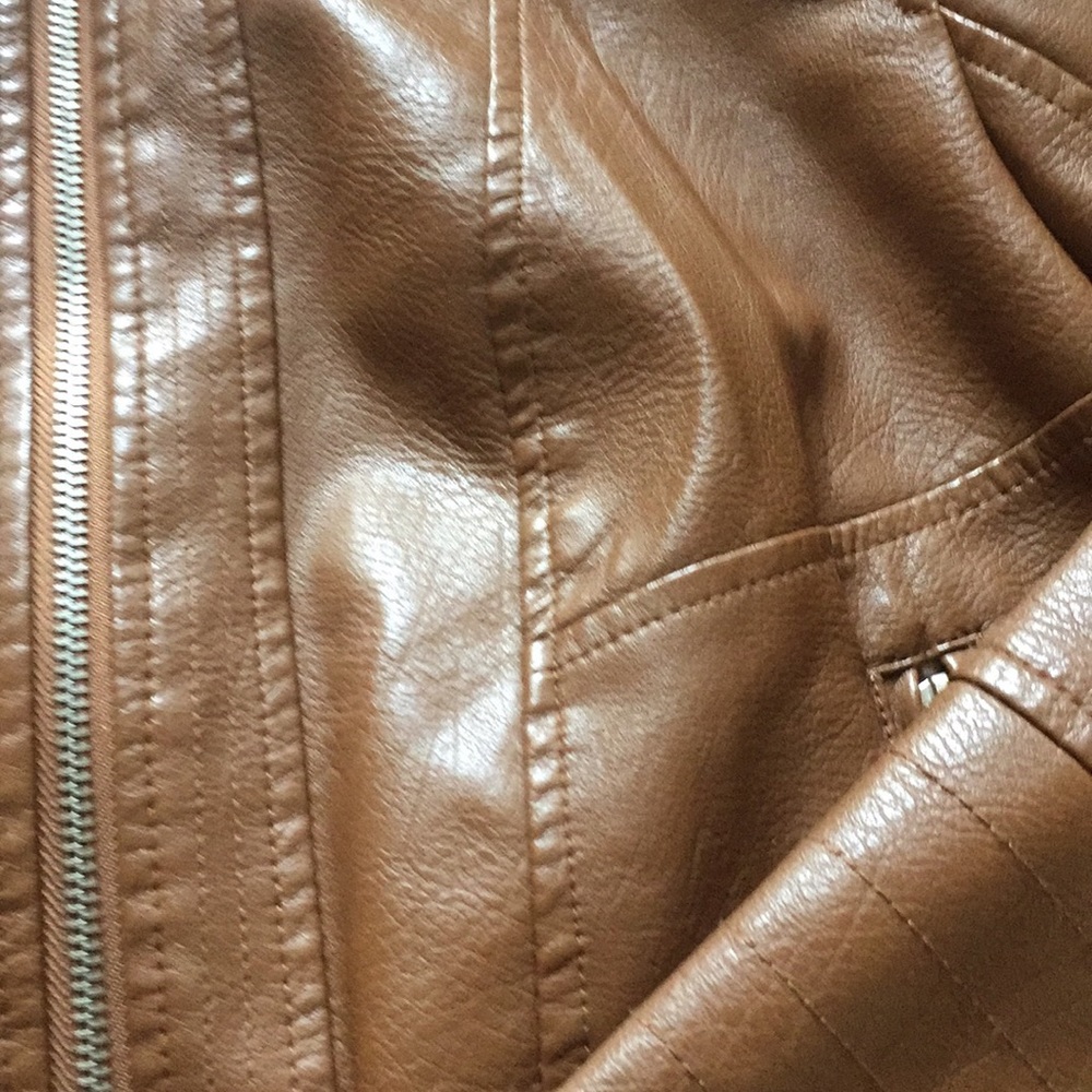 Bernardo Light Brown Leather Jacket - image 3